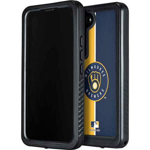 MLB Milwaukee Brewers Split Galaxy S23 Waterproof Case
