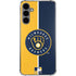 MLB Milwaukee Brewers Split Galaxy S24 Plus Clear Case