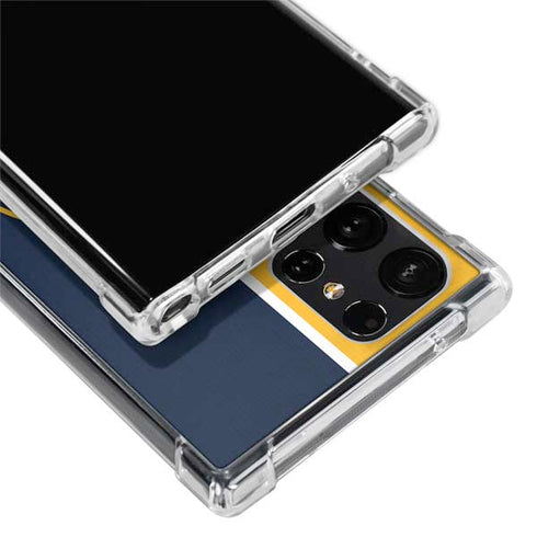 MLB Milwaukee Brewers Split Galaxy S24 Ultra Clear Case