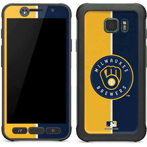 MLB Milwaukee Brewers Split Galaxy S7 Active Skin