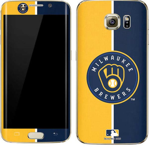MLB Milwaukee Brewers Split Galaxy S7 Edge Skin