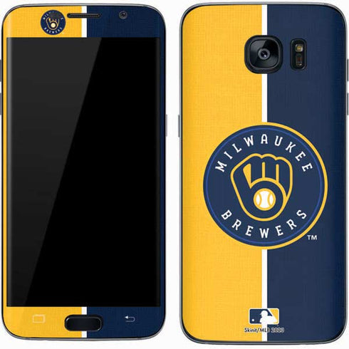 MLB Milwaukee Brewers Split Galaxy S7 Skin