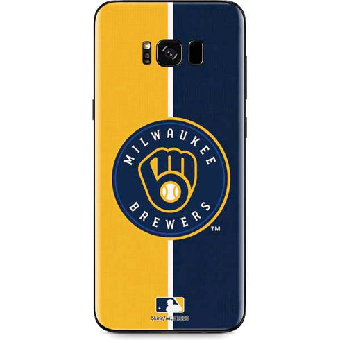 MLB Milwaukee Brewers Split Galaxy S8 Skin