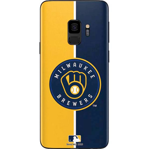 MLB Milwaukee Brewers Split Galaxy S9 Skin