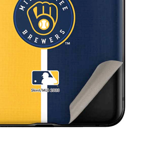 MLB Milwaukee Brewers Split Galaxy Z Flip Skin
