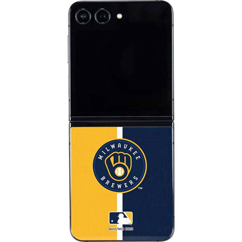 MLB Milwaukee Brewers Split Galaxy Z Flip5 5G Skin