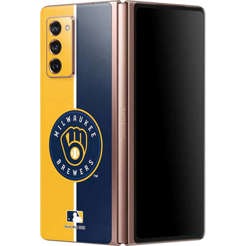 MLB Milwaukee Brewers Split Galaxy Z Fold2 5G Skin