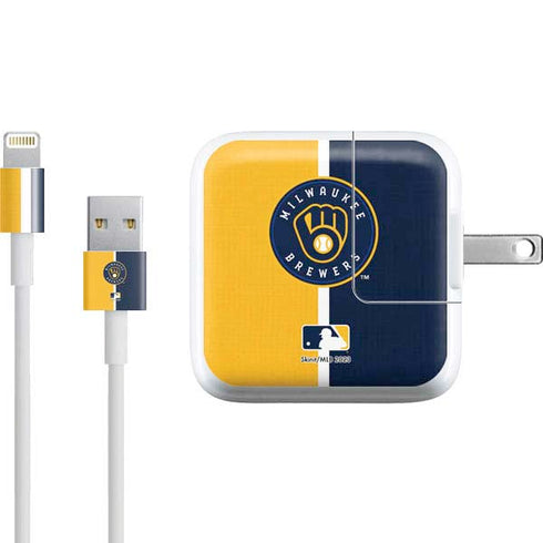 MLB Milwaukee Brewers Split iPad Charger (10W USB) Skin