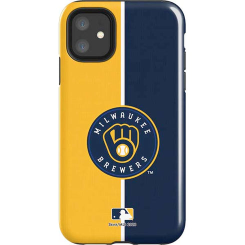 MLB Milwaukee Brewers Split iPhone 11 Impact Case