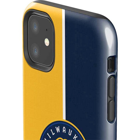 MLB Milwaukee Brewers Split iPhone 11 Impact Case