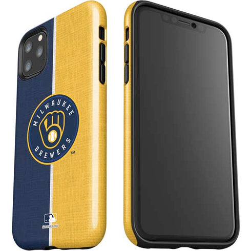 MLB Milwaukee Brewers Split iPhone 11 Pro Max Impact Case
