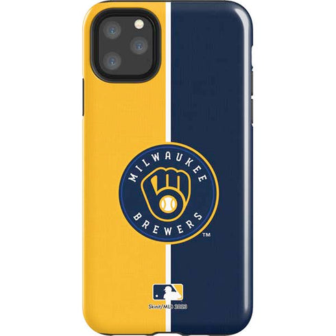 MLB Milwaukee Brewers Split iPhone 11 Pro Max Impact Case