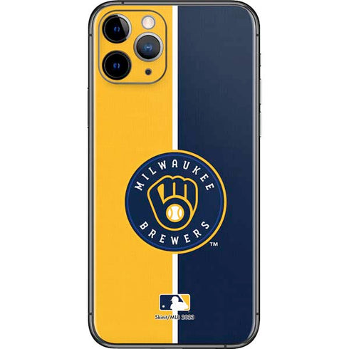 MLB Milwaukee Brewers Split iPhone 11 Pro Skin