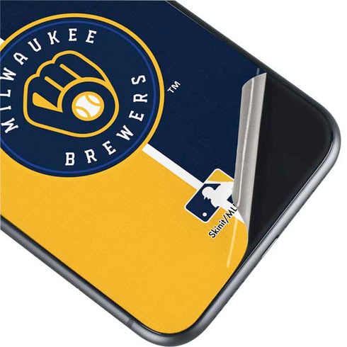 MLB Milwaukee Brewers Split iPhone 11 Skin