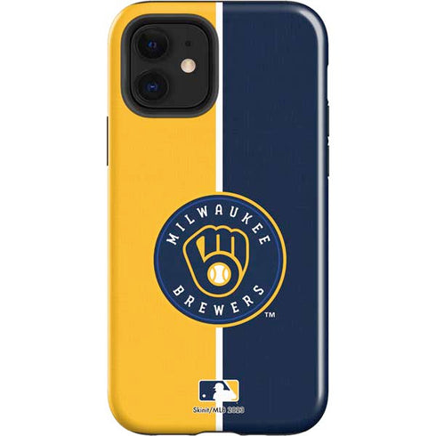 MLB Milwaukee Brewers Split iPhone 12 Impact Case