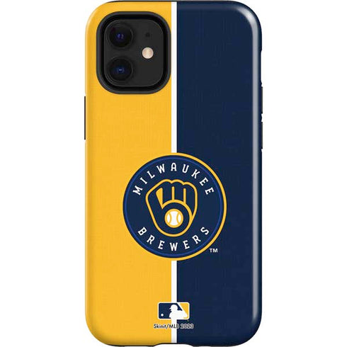 MLB Milwaukee Brewers Split iPhone 12 Mini Impact Case