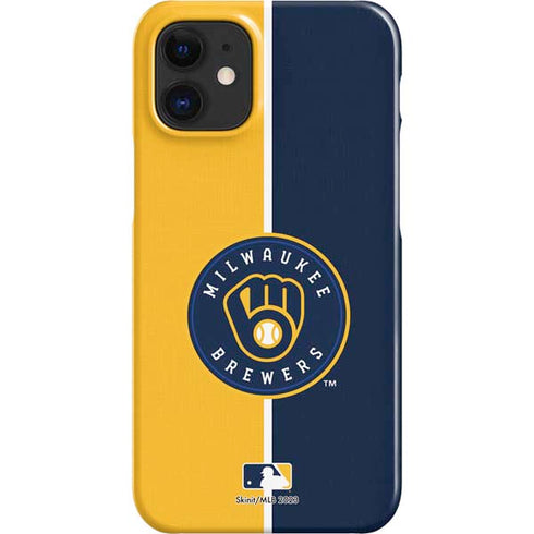 MLB Milwaukee Brewers Split iPhone 12 Mini Lite Case