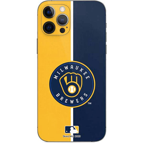 MLB Milwaukee Brewers Split iPhone 12 Pro Skin