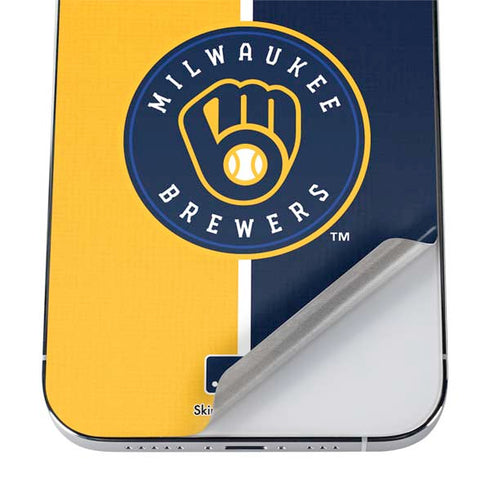 MLB Milwaukee Brewers Split iPhone 12 Pro Skin