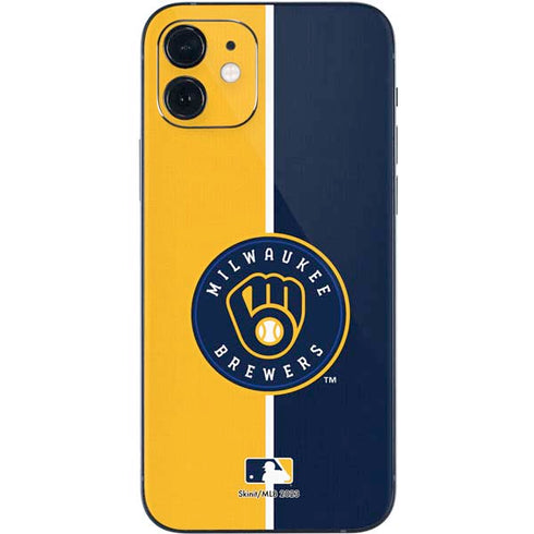 MLB Milwaukee Brewers Split iPhone 12 Skin