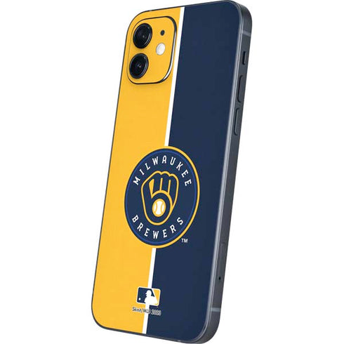 MLB Milwaukee Brewers Split iPhone 12 Skin