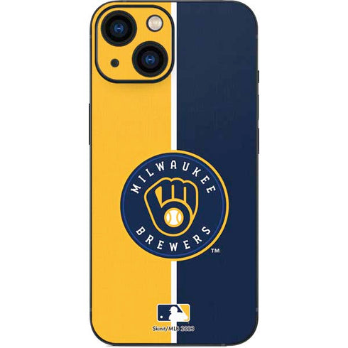 MLB Milwaukee Brewers Split iPhone 13 Mini Skin