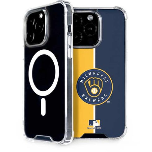 MLB Milwaukee Brewers Split iPhone 13 Pro MagSafe Case