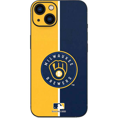 MLB Milwaukee Brewers Split iPhone 13 Skin