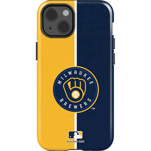 MLB Milwaukee Brewers Split iPhone 15 Impact Case