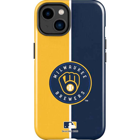 MLB Milwaukee Brewers Split iPhone 14 Plus Impact Case
