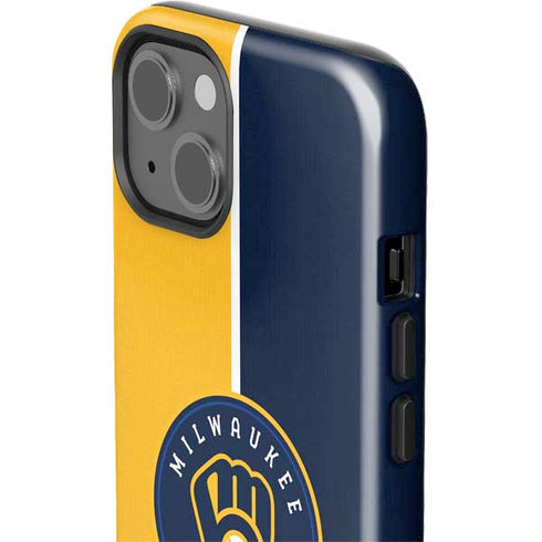 MLB Milwaukee Brewers Split iPhone 14 Plus Impact Case