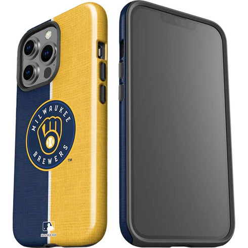 MLB Milwaukee Brewers Split iPhone 14 Pro Impact Case