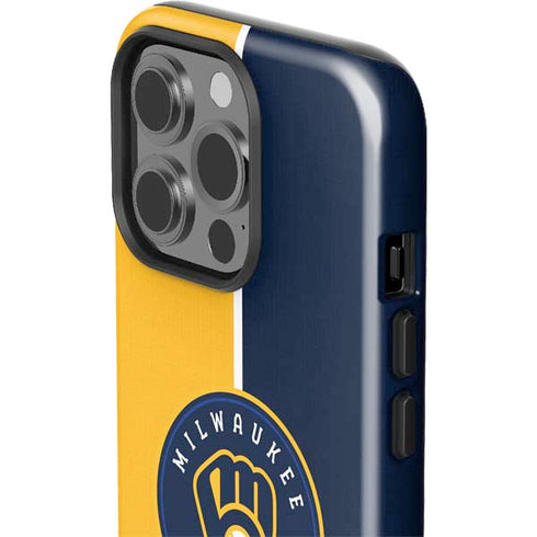 MLB Milwaukee Brewers Split iPhone 15 Pro Impact Case