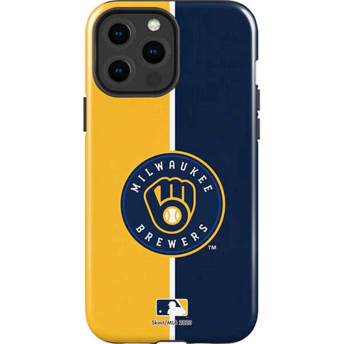 MLB Milwaukee Brewers Split iPhone 15 Pro Max Impact Case