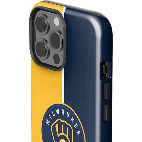 MLB Milwaukee Brewers Split iPhone 15 Pro Max Impact Case