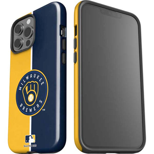 MLB Milwaukee Brewers Split iPhone 15 Pro Max Impact Case