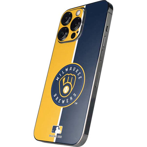 MLB Milwaukee Brewers Split iPhone 14 Pro Skin