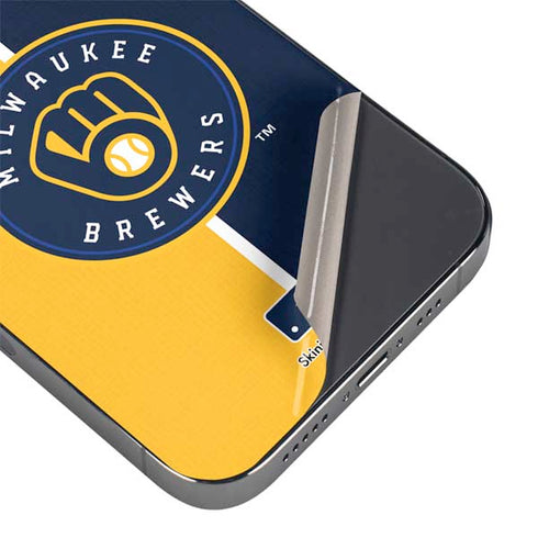 MLB Milwaukee Brewers Split iPhone 14 Pro Skin