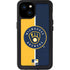MLB Milwaukee Brewers Split iPhone 15 Plus Waterproof Case