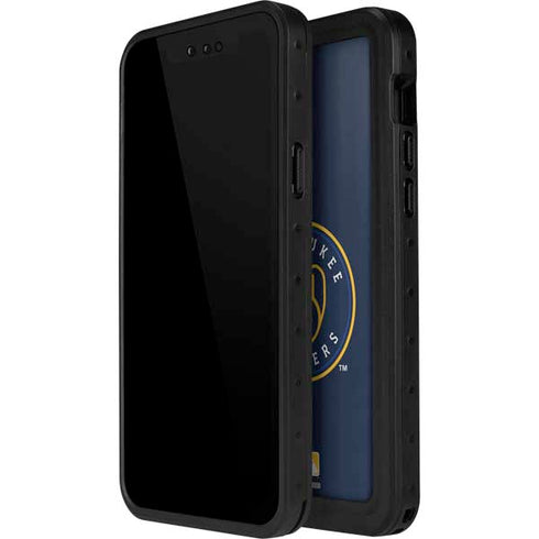 MLB Milwaukee Brewers Split iPhone 15 Plus Waterproof Case