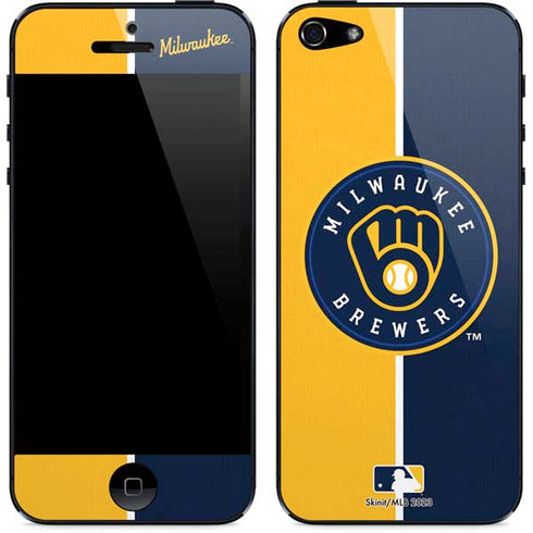 MLB Milwaukee Brewers Split iPhone 5/5s/5SE Skin