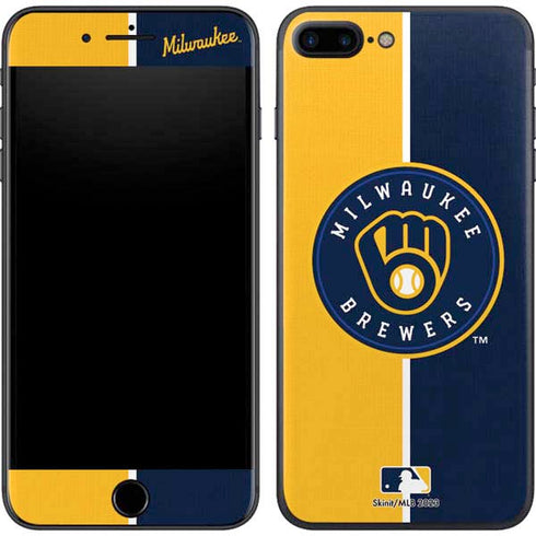 MLB Milwaukee Brewers Split iPhone 8 Plus Skin