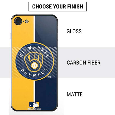 MLB Milwaukee Brewers Split iPhone SE (2nd & 3rd Gen) Skin