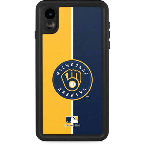 MLB Milwaukee Brewers Split iPhone XR Waterproof Case