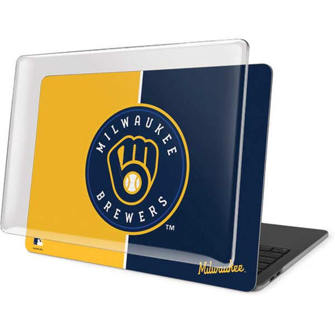 MLB Milwaukee Brewers Split MacBook Pro 16in (2019-20) Case plus Skin