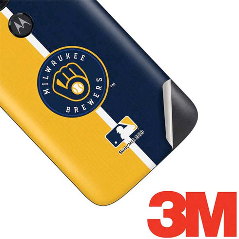 MLB Milwaukee Brewers Split Moto E5 Play Skin