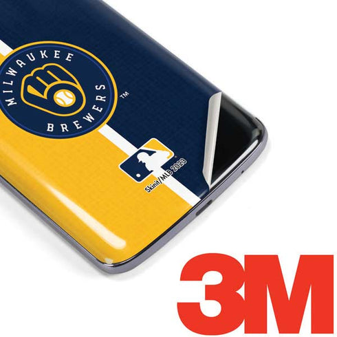 MLB Milwaukee Brewers Split Moto E5 Plus Skin