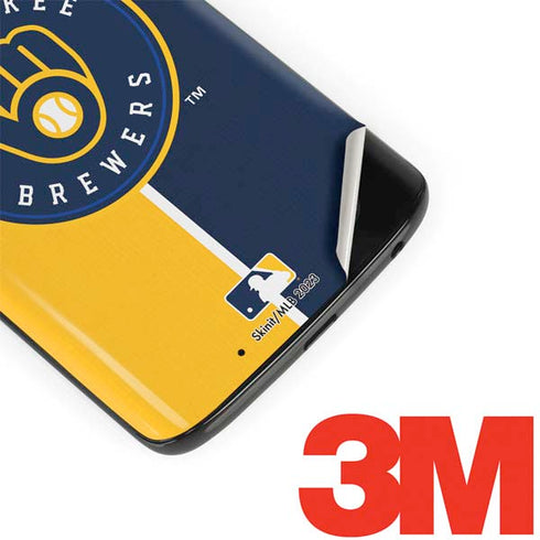 MLB Milwaukee Brewers Split Moto G6 Skin