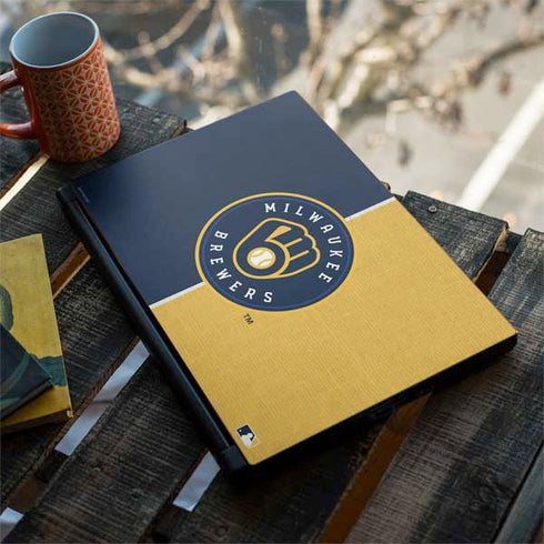 MLB Milwaukee Brewers Split MSI GS65 Stealth Laptop Skin