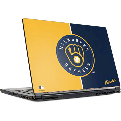 MLB Milwaukee Brewers Split MSI GS65 Stealth Laptop Skin